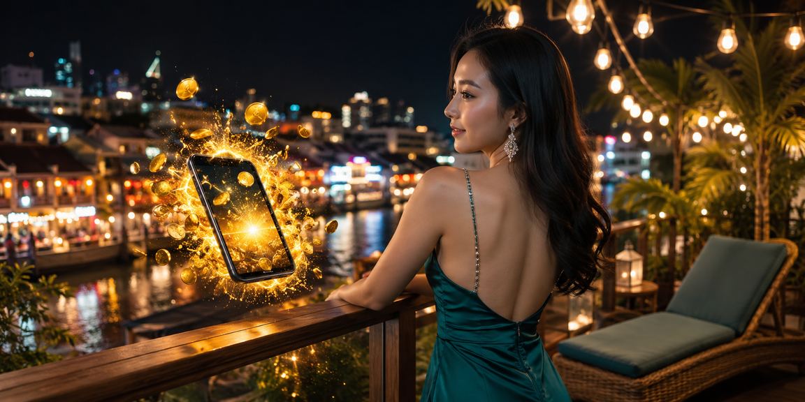 Pemain Melaka memainkan slot kasino mudah alih linetogel