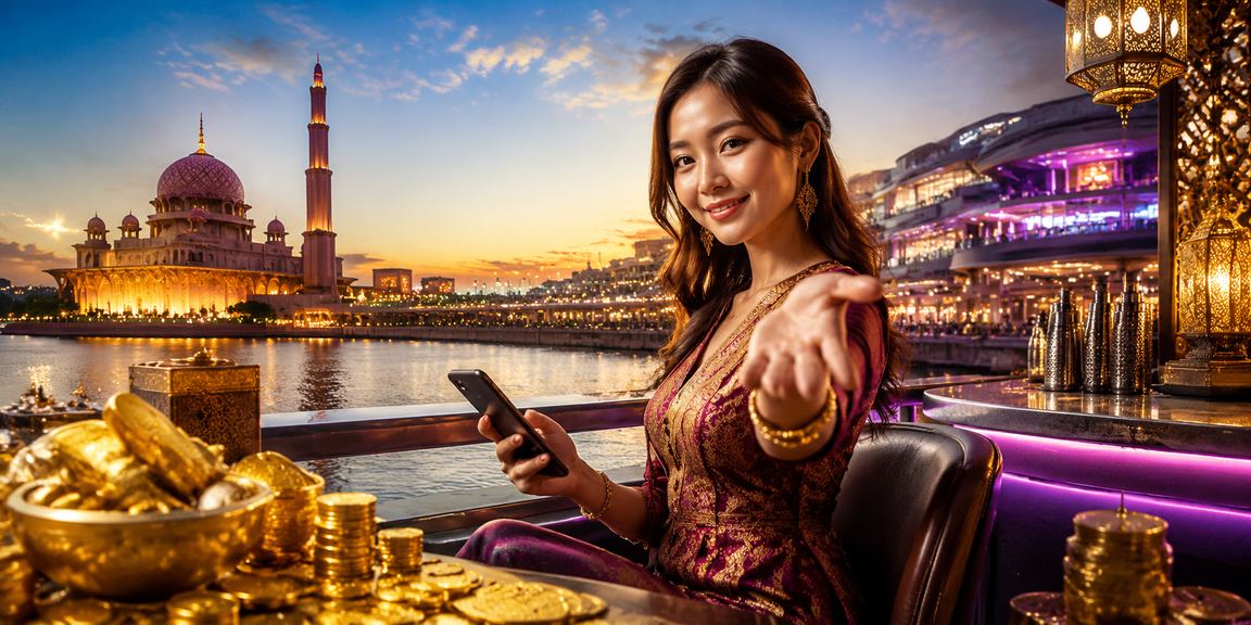 Pengguna mengakses kasino mudah alih linetogel di Putrajaya